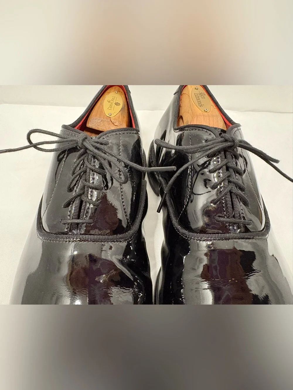 Allen Edmonds Carlyle Plain-toe Oxford Dress Shoe Black Patent Size 10 E